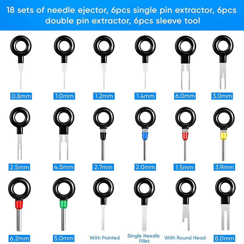 Bộ công cụ loại bỏ bộ chiết đầu cuối 82PCS Bộ công cụ chính ghim cho các thiết bị gia dụng trên ô tô , Công cụ kết nối dây có túi
