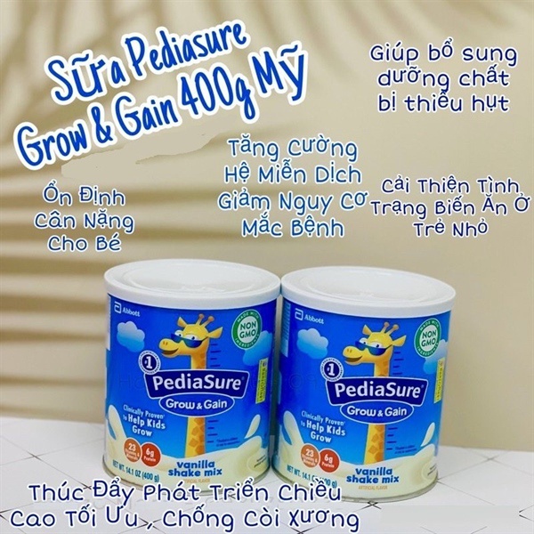 Sữa Pediasure Vani Mỹ 400gr