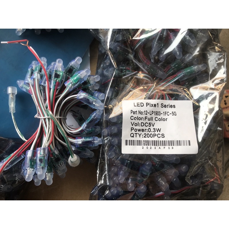 Led 1903 làm pháo hoa zin lõi đồng bó 50 bóng /dài4m