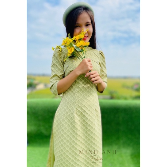 ÁO DÀI CÁCH TÂN THIẾT KẾ gấm xốp quả trám áo dài cao cấp sang chảnh ❤️❤️ cho các nang diện 20/10 đi chơi, đi đám cưới