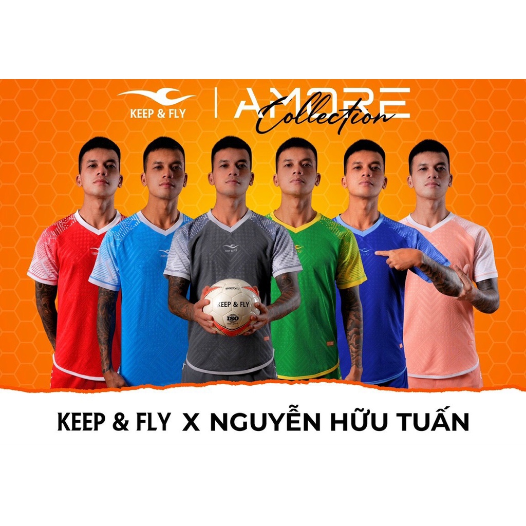 Bộ áo bóng đá AMORE là sản phẩm áo bóng đá được thiết kế độc quyền, chính hãng Keep & Fly