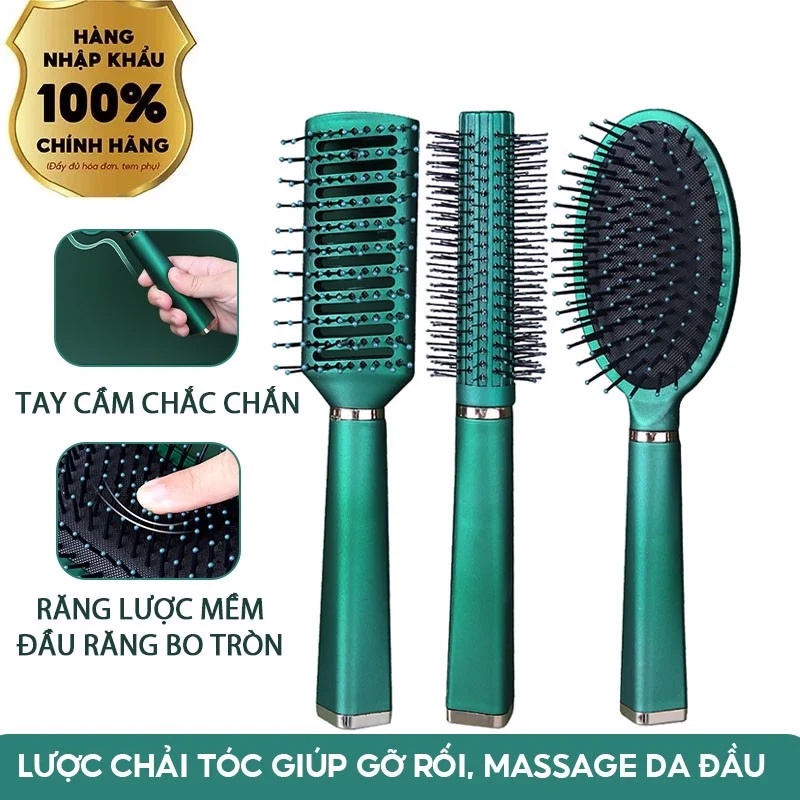 [NHẬP KHẨU CHÍNH HÃNG] Lược Chải Tóc Giúp Gỡ Rối, Massage Da Đầu Lameila