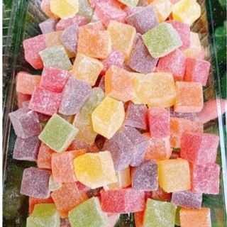 xả lỗ-100gr kẹo dẻo vuông đà lạt
