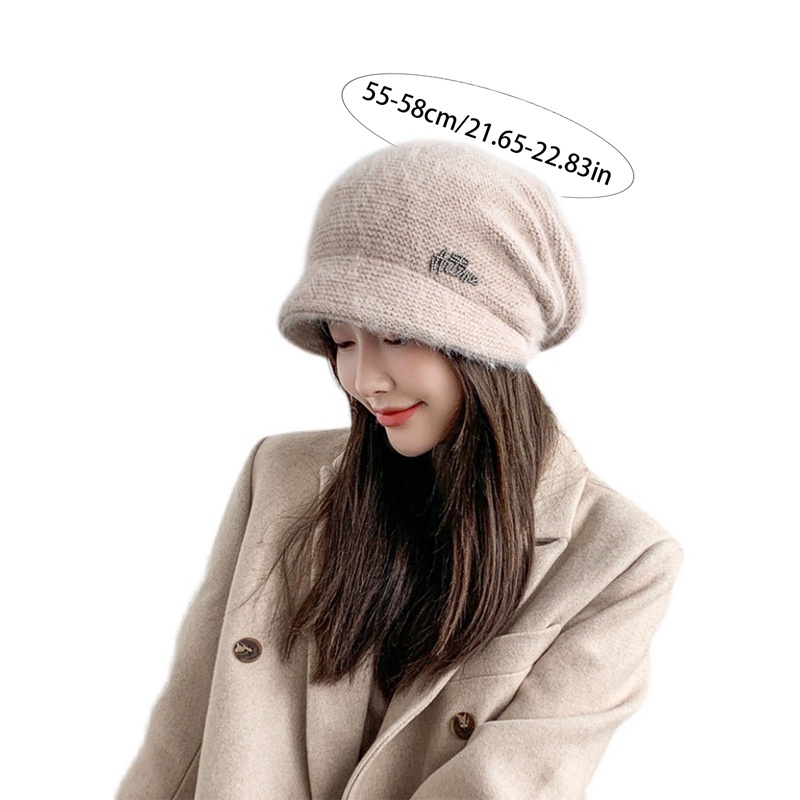 Ygt Mũ Len Dệt Kim Dày Dặn Giữ Ấm Tai Thời Trang Thu Đông Dành Cho Nữ Sự Bảo Vệ