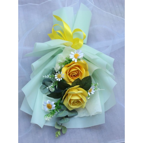 Bó Hoa Giả handmade  Làm Quà Tặng Xinh Xắn