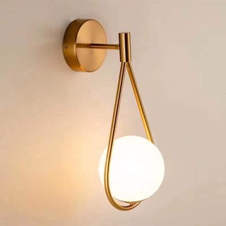 Đèn tường mạ vàng phong cách Bắc Âu, đèn tường đẹp, đèn trang trí đèn cầu thang, đèn phòng khách TG1760