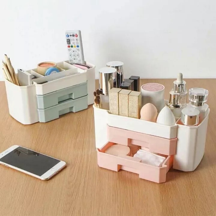 Kệ đựng mĩ phẩm kiểu mới siêu tiện dụng ( 1 tầng nhiều ngăn)