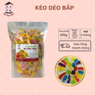 500gr kẹo dẻo có nhân mix vị | bò đội nón shop