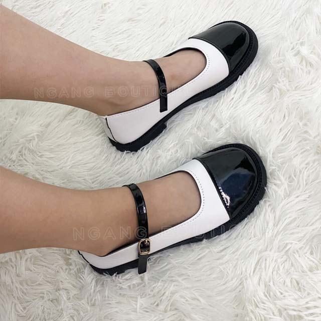 Giày Lolita đế cao Mary Jane style Ulzzang Hàn Quốc quai ngang 2cm
