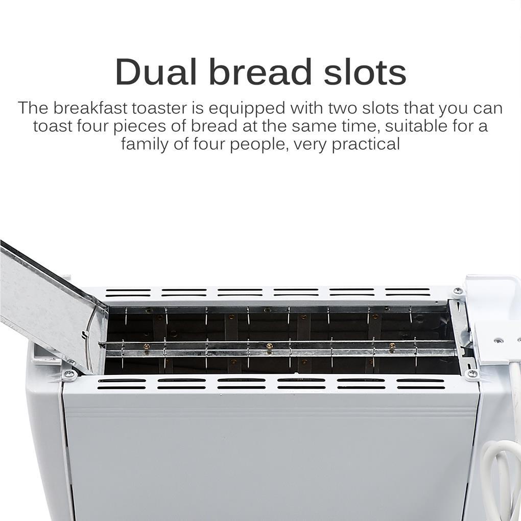 Máy Nướng Bánh Mì 4 Ngăn 1200W 6 Cấp Độ Chuyên Dụng