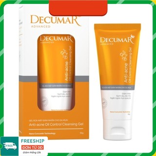 - gel rửa mặt ngừa mụn decumar – 50g
