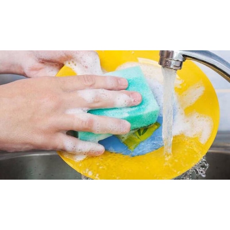 Mút Xanh 2 Mặt Rửa Chén Bát Tạo Bọt