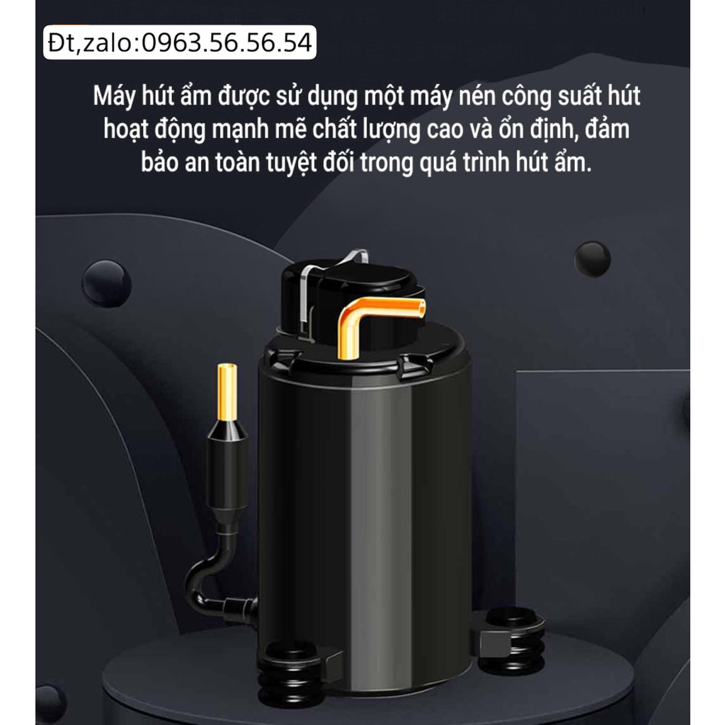 Máy Hút Ẩm Xiaomi New Widetech 12L/18L - Hút Ẩm Phòng Chống Ẩm Mốc - Hàng Chính Hãng