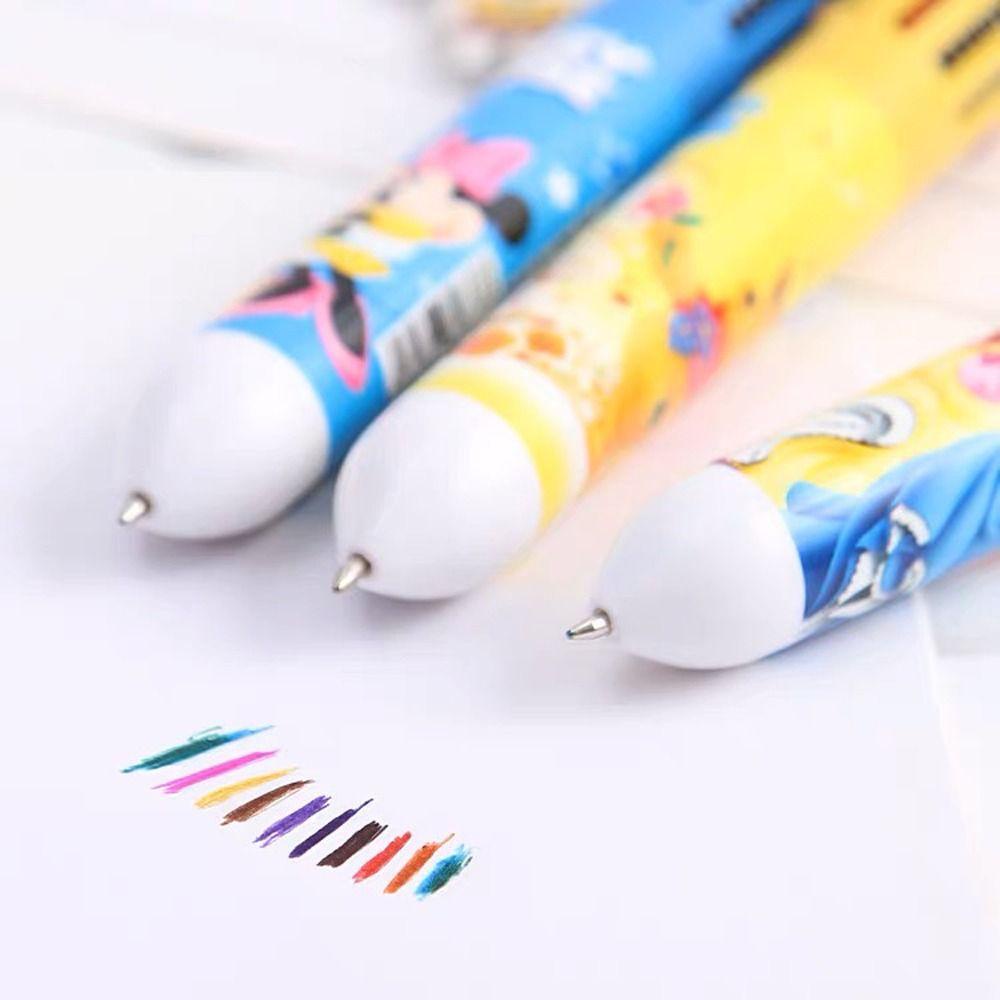 Bút Bi Ngòi 0.5mm In Họa Tiết Hoạt Hình Dễ Thương Màu Sắc Ngẫu Nhiên