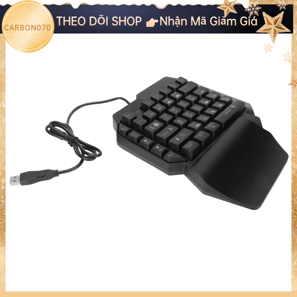 Carbon070 Một bàn phím chơi game cầm tay USB Thiết kế tiện dụng có đèn nền RGB Cắm và chạy nửa Bàn dành cho trên máy tính