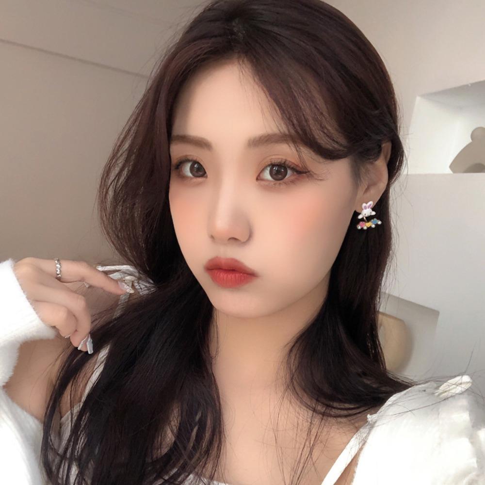 Khuyên Tai Hình Thỏ Dễ Thương Phong Cách Pháp Sang Trọng Cho Nữ