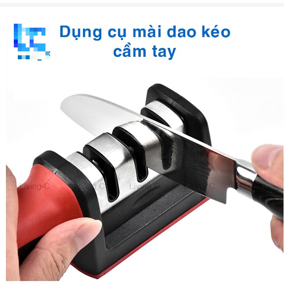 Dụng Cụ Mài Dao Kéo 3 Cấp Độ Cầm Tay Siêu Tiện Dụng