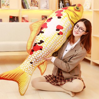 GỐI ÔM NGỦ HÌNH CÁ CHÉP 3D DỄ THƯƠNG (30CM---1M2) GẤU BÔNG CÁ CHÉP 3D ĐỘC ĐÁO