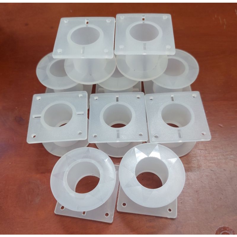 Combo 10 lõi nhựa vuông tròn 40 trắng _ quấn cuộn cảm phân tần loa