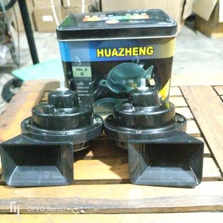 Bộ 2 còi ốc điện 24V, lắp xe tải nhỏ. Hộp sắt, còi bằng nhựa