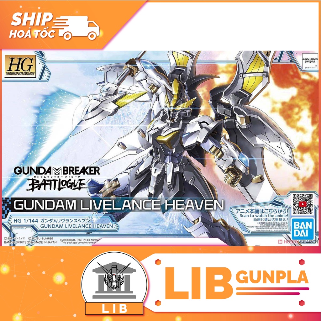 Mô hình lắp ráp Gundam HG GBB Gundam Live lance Heaven / Livelance Heaven