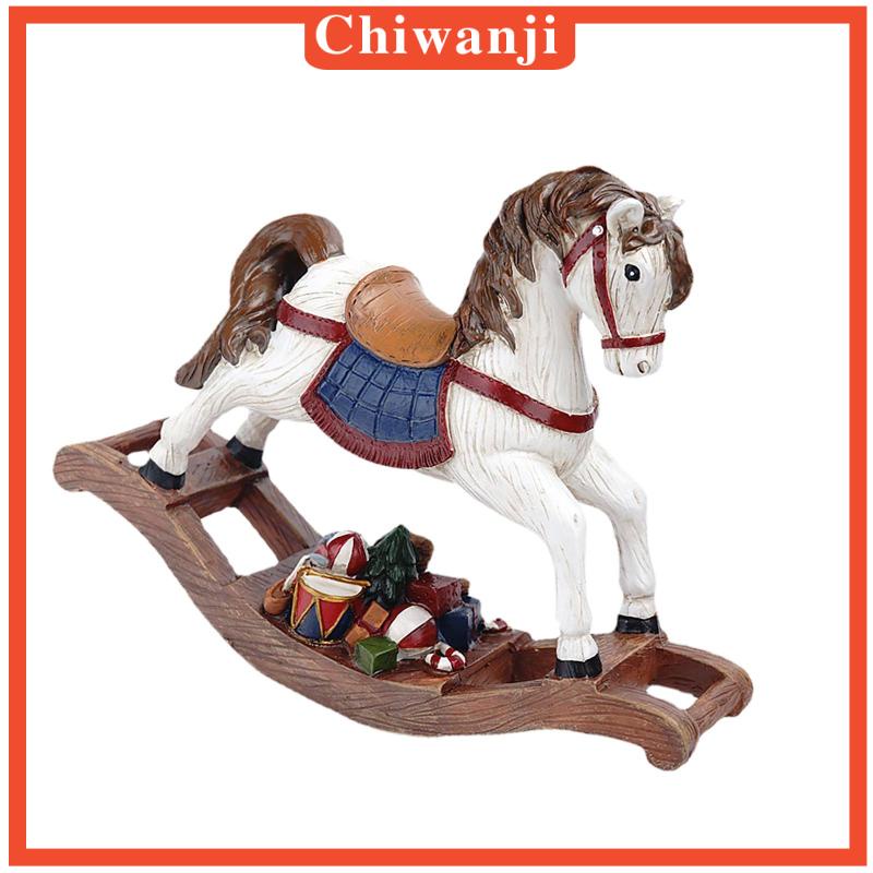 Mô Hình Ngựa Bập Bênh Bằng Nhựa Resin Phong Cách Bắc Âu Trang Trí Phòng Khách