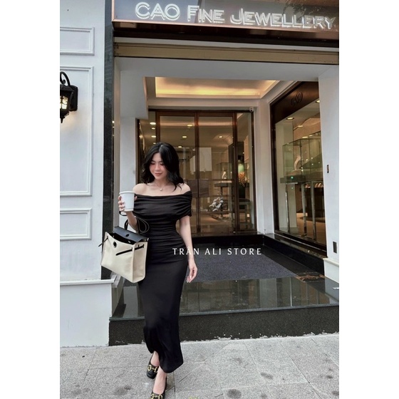 ĐẦM BODY BẸT VAI NHÚN ÔM