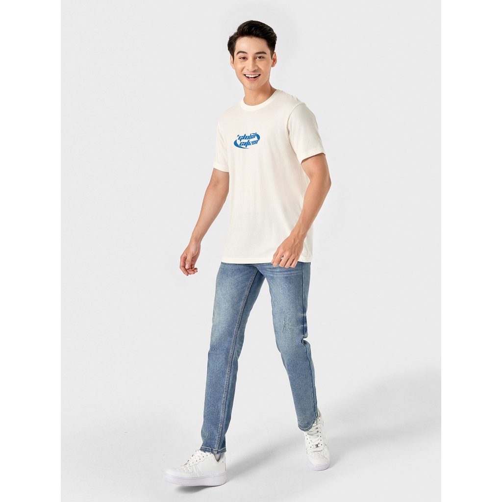 Quần jeans nam CANIFA chất cotton pha, cạp thường phom ôm 8BJ22A005