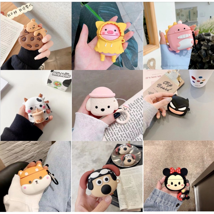 Hàng Sẵn Sàng! Vỏ Bảo Vệ Hộp Sạc Tai Nghe Remax TWS 10i Mềm Họa Tiết Hoạt Hình Nhiều Màu Dễ Thương