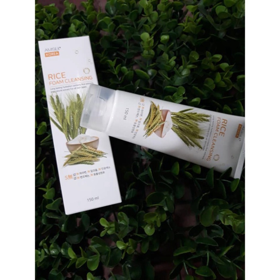 SỮA RỬA MẶT AMISILK MẦM GẠO HÀN QUỐC - RICE FOAM CLEANSING [ Hàng Mới Về ]