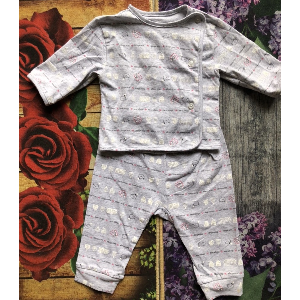 Bộ quần áo sơ sinh Cotton xuất Hàn cho bé sơ sinh đến 9 tháng