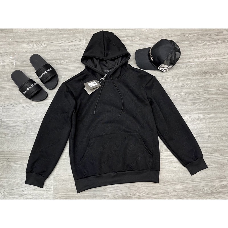 Áo Hoodie nam hoạ tiết dập vân chữ nổi