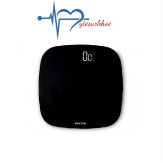 Cân sức khỏe điện tử ECO dùng pin sạc Salter 9221BK3R với thiết kết kính cường lực