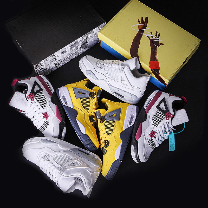 Giày bóng rổ AJ4, giày thể thao cỡ lớn (45-46) cho nam cao to chân ú bè. Big size basketball sneakers for wide feet