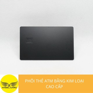 Phôi thẻ atm kim loại màu đen - thẻ ngân hàng bằng kim loại