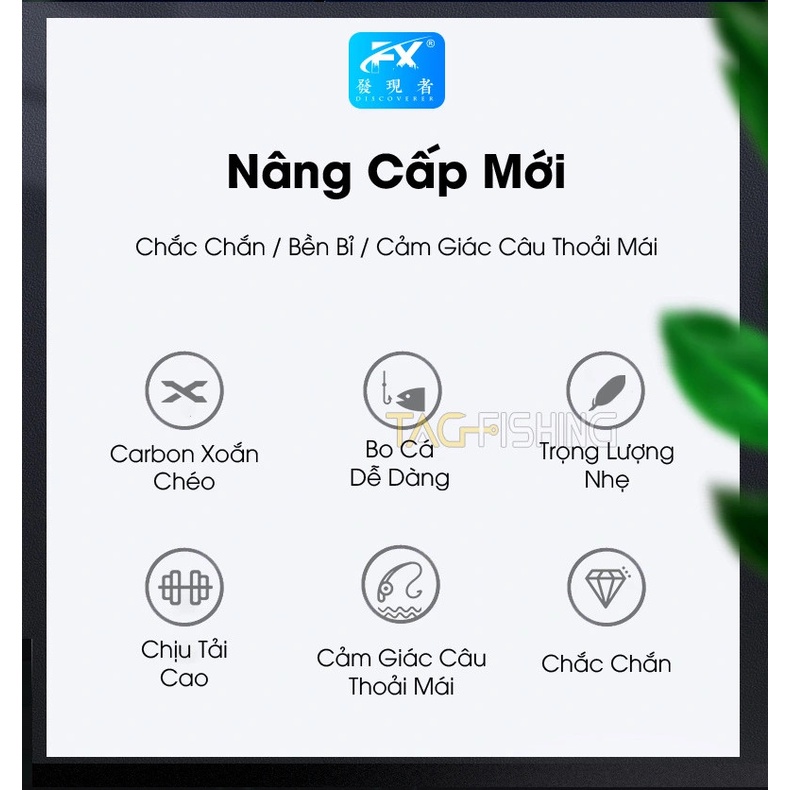Cần Tay Gama FX Chiến Công - 4,5H - 5,5H - 6,5H - Size 3m6 -> 6m3