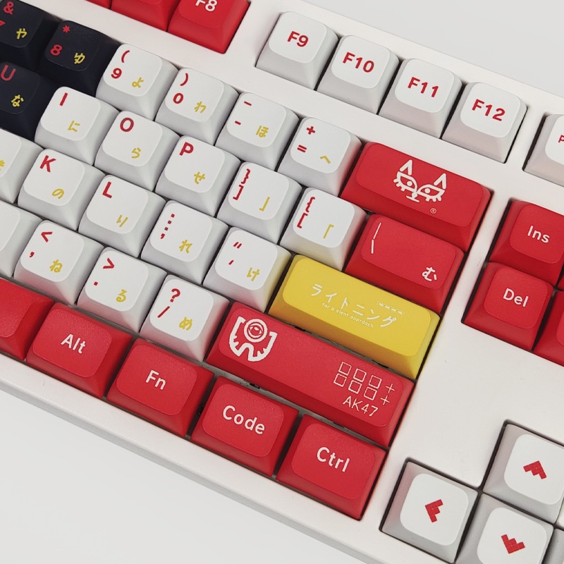 137 Phím Bloodsport Keycaps XDA Profile anime PBT Dye Sub Bàn phím cơ học Keycap