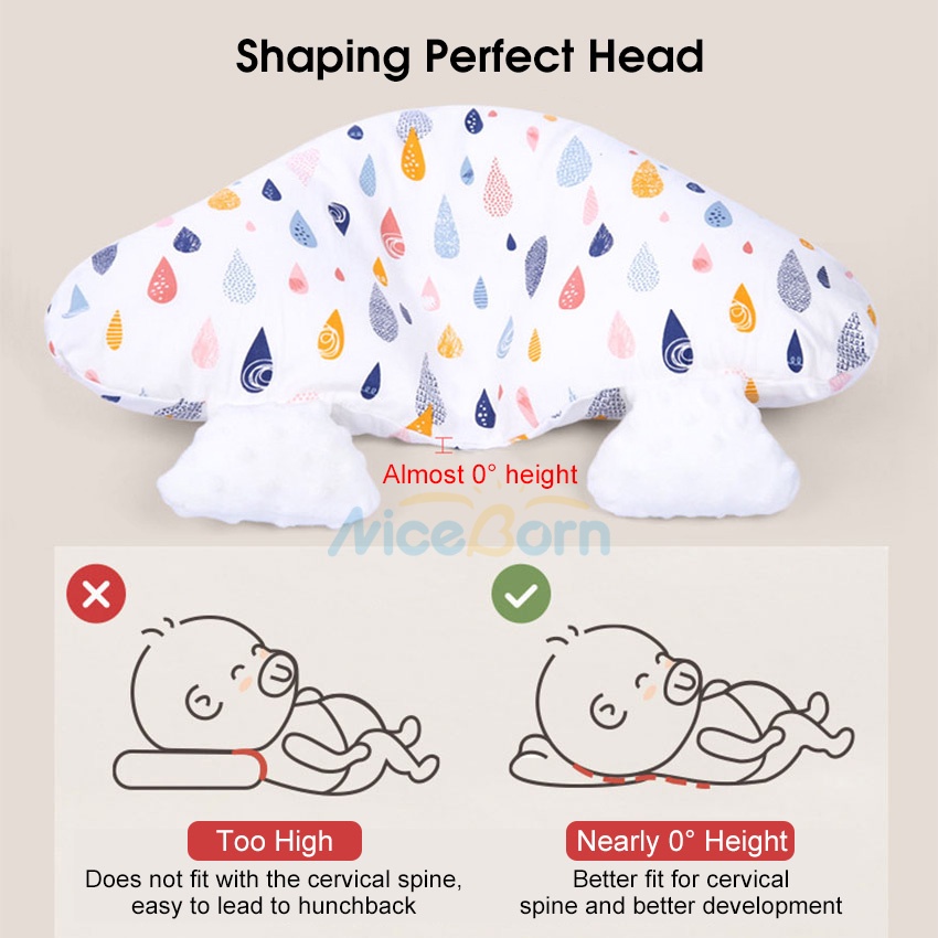 Gối Ngủ Cố Định Đầu Và Cổ Chống Bức Xạ Cho Bé Sơ Sinh 0-2 Tuổi