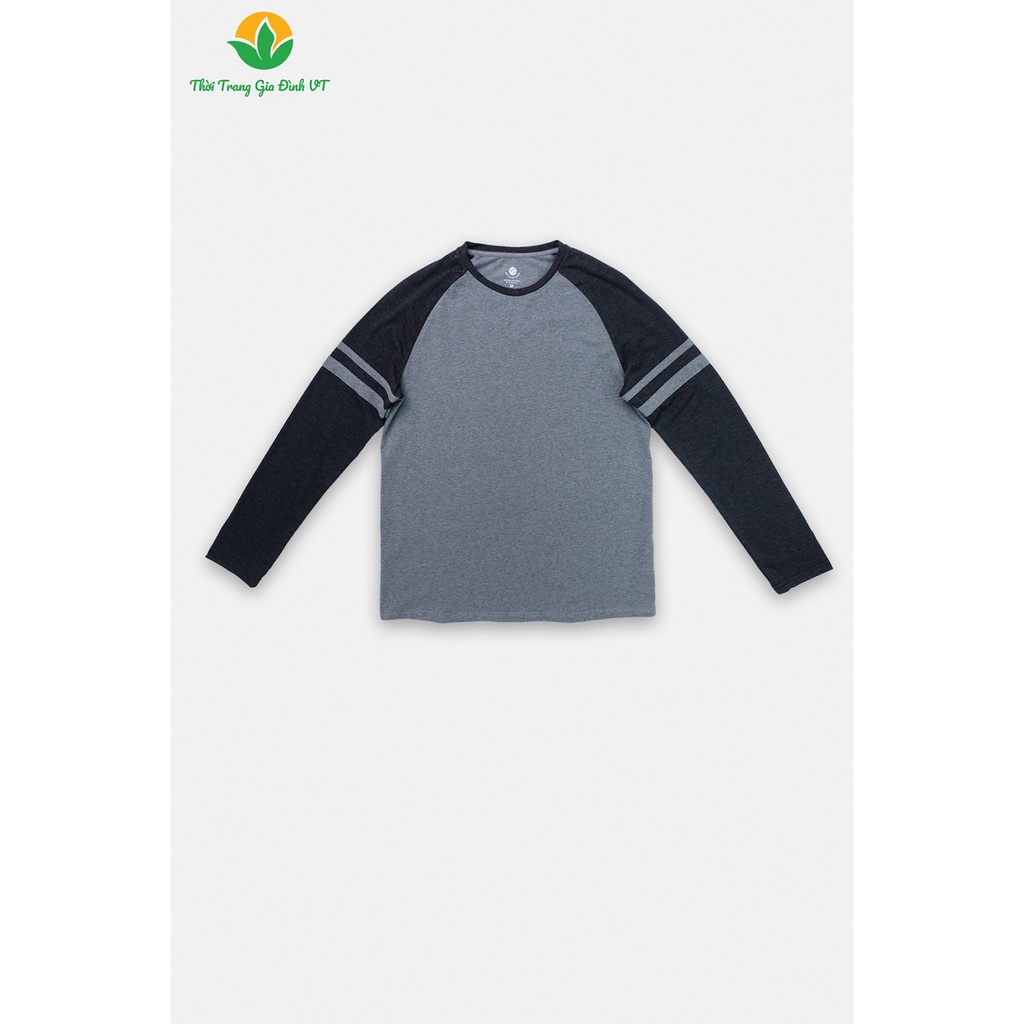 Áo nam thu đông Việt Thắng áo dài, tay phối màu chất Cotton - A07.2202