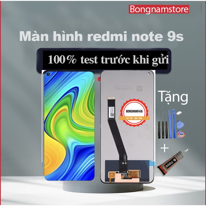 Màn hình redmi note 9s tặng kèm bộ sửa và keo bán b7000 bongnamstore.