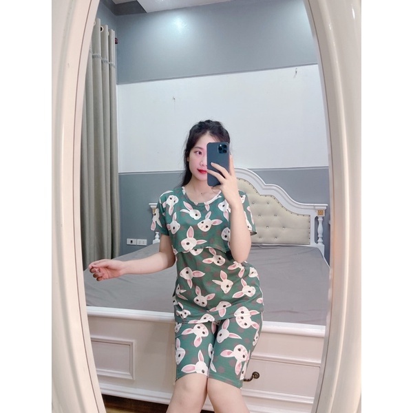 BỘ COTTONG LỬNG MẶC BẦU SAU SINH 2in1