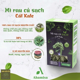 Mì Rau Củ Tươi Sấy Lạnh Ahamisa vị cải Kale