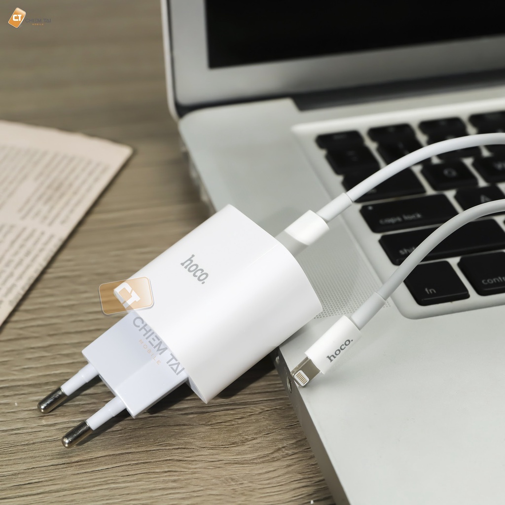 Bộ cốc kèm cáp sạc nhanh PD3.0 20W C76A Plus