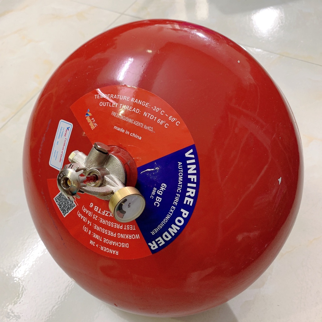 Thiết Bị Phòng Cháy Chữa Cháy - Bình Cầu Chữa Cháy XZFTB6 BC Vinfire