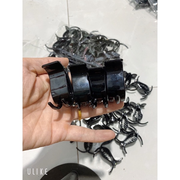 Kẹp tóc càng cua 3 răng màu đen - kẹp càng cua màu đen loại đẹp