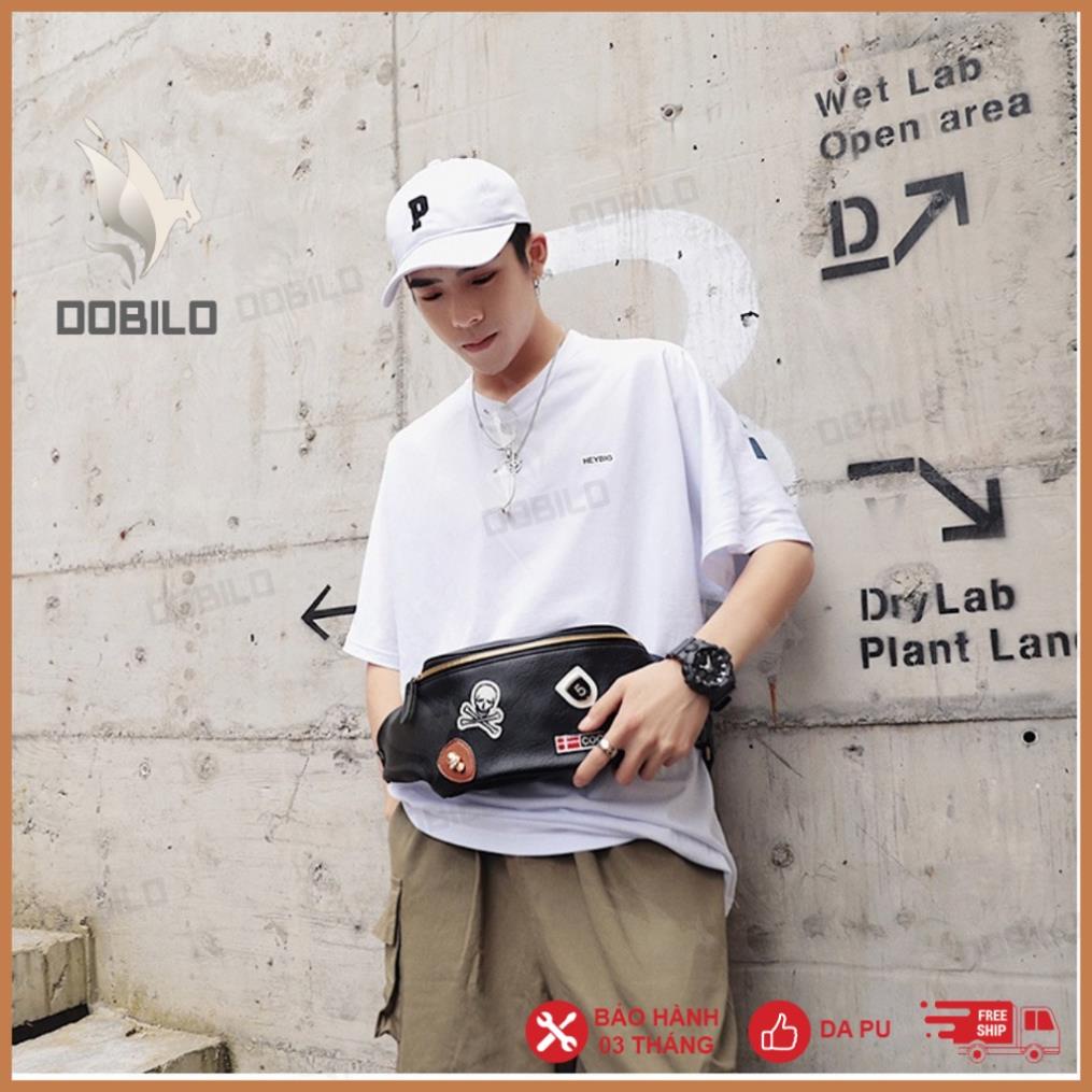 Túi Đeo Chéo Da Nam Nữ Thời Trang DOBILO - Da Pu Chống Nước Bg07