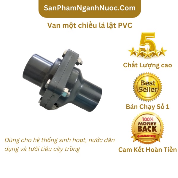Van một chiều PVC lá lật 27 34
