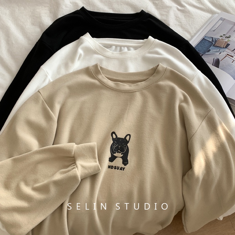 NRVP Áo Thun Nữ Dài Tay Phong Cách Hàn Quốc Mới 2023