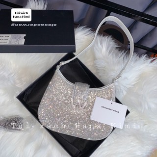 Túi kẹp nách đính đá Alexander Wang