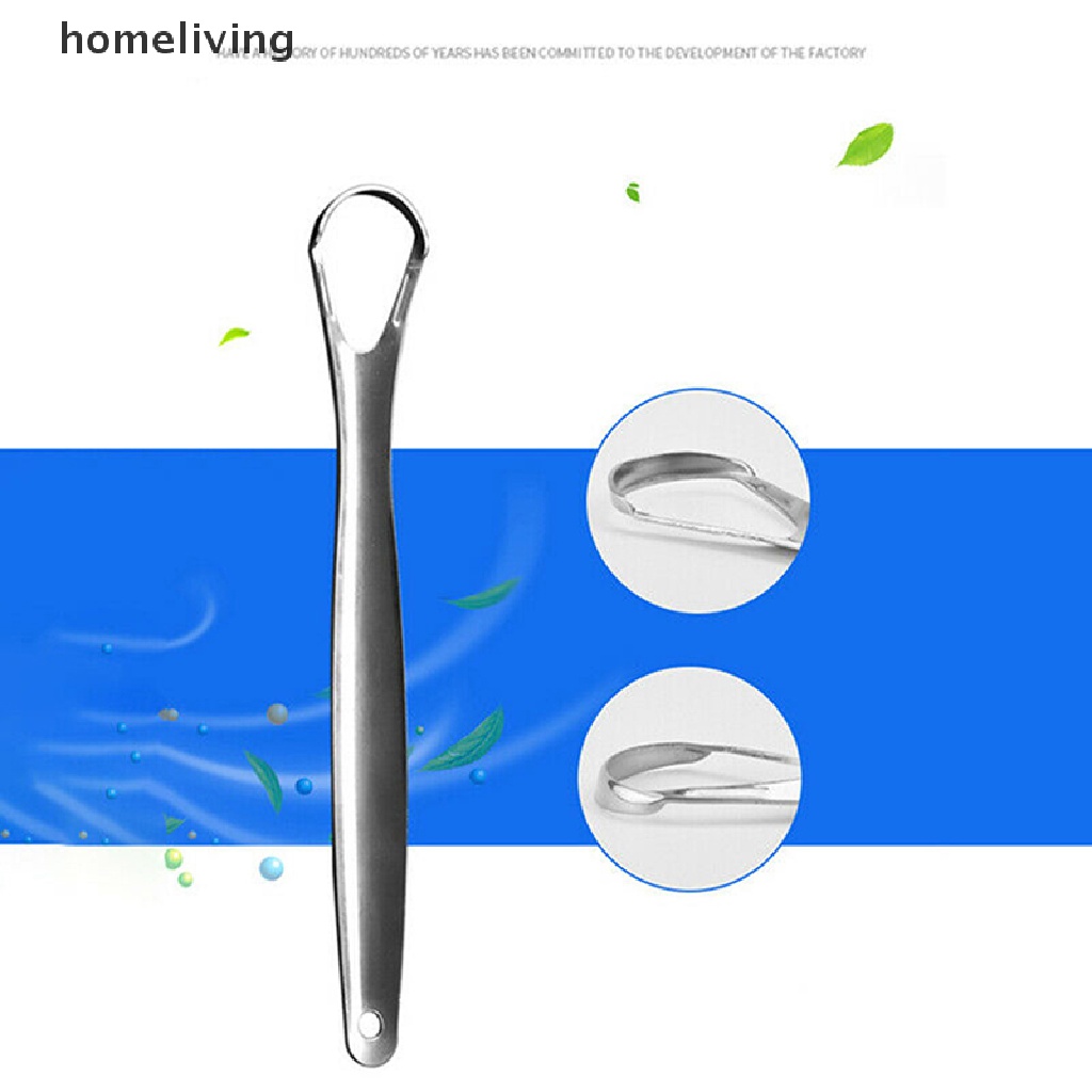 Set 2 Dụng Cụ Nạo Lưỡi Bằng Thép Không Gỉ Vệ Sinh Răng Miệng